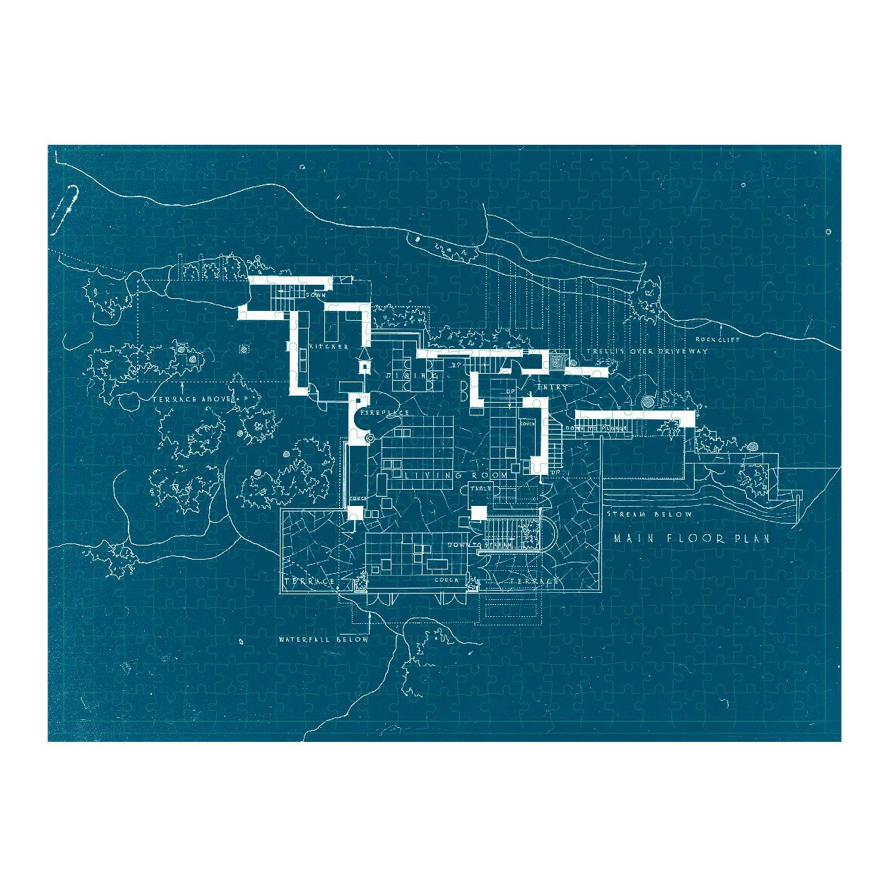 Fallingwater 2-Sided Puzzle