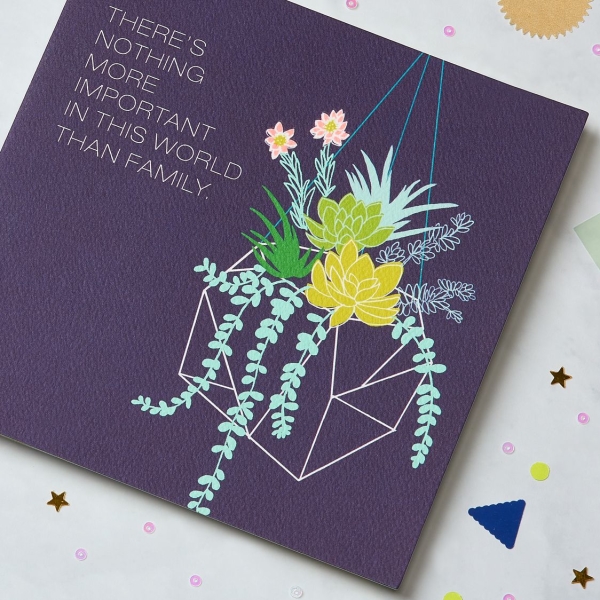 Family Succulent Card