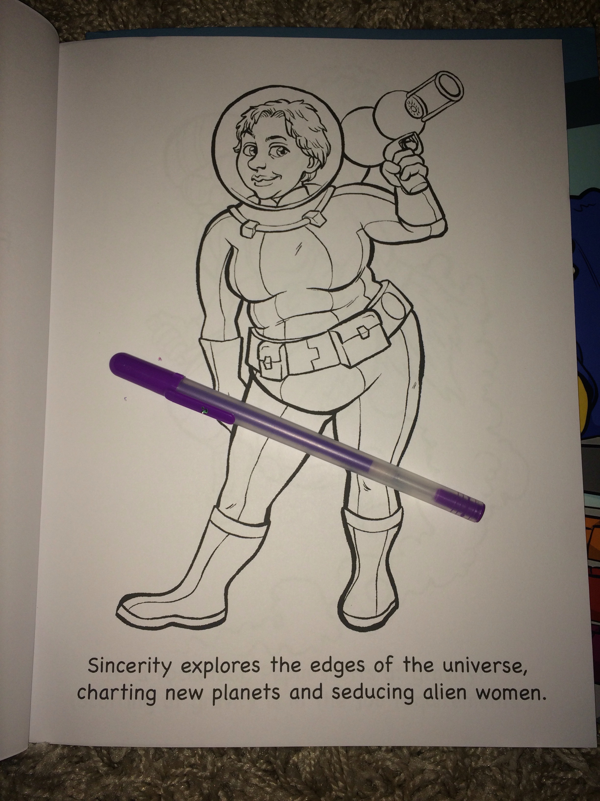 Fat Ladies in Spaaaaace: A Body-Positive Coloring Book