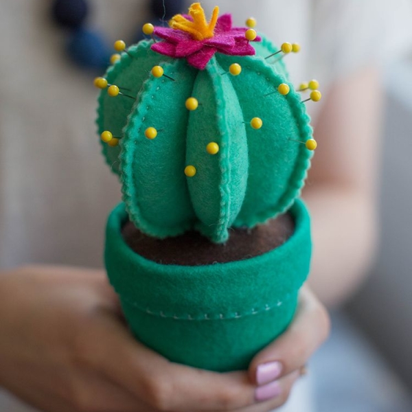 Felt Cactus Pincushion
