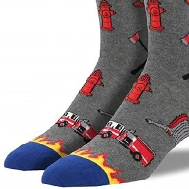 "Firefighter" Novelty Socks 