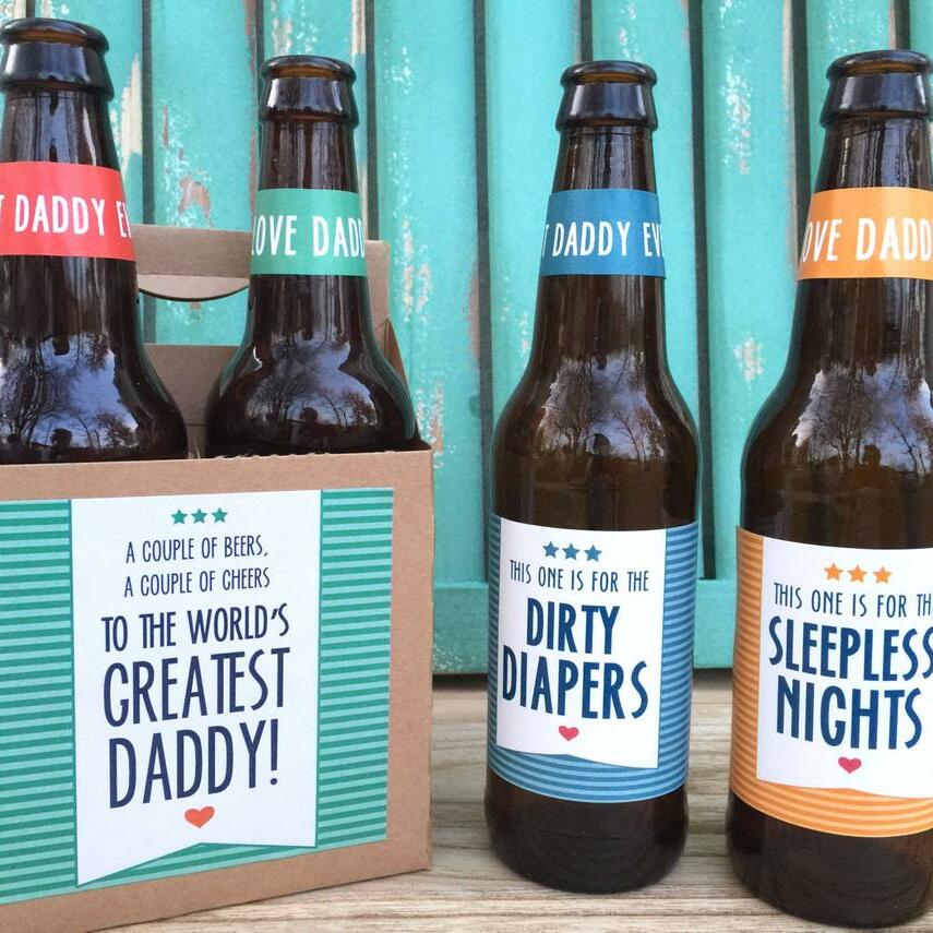 First Time Dad Beer Labels