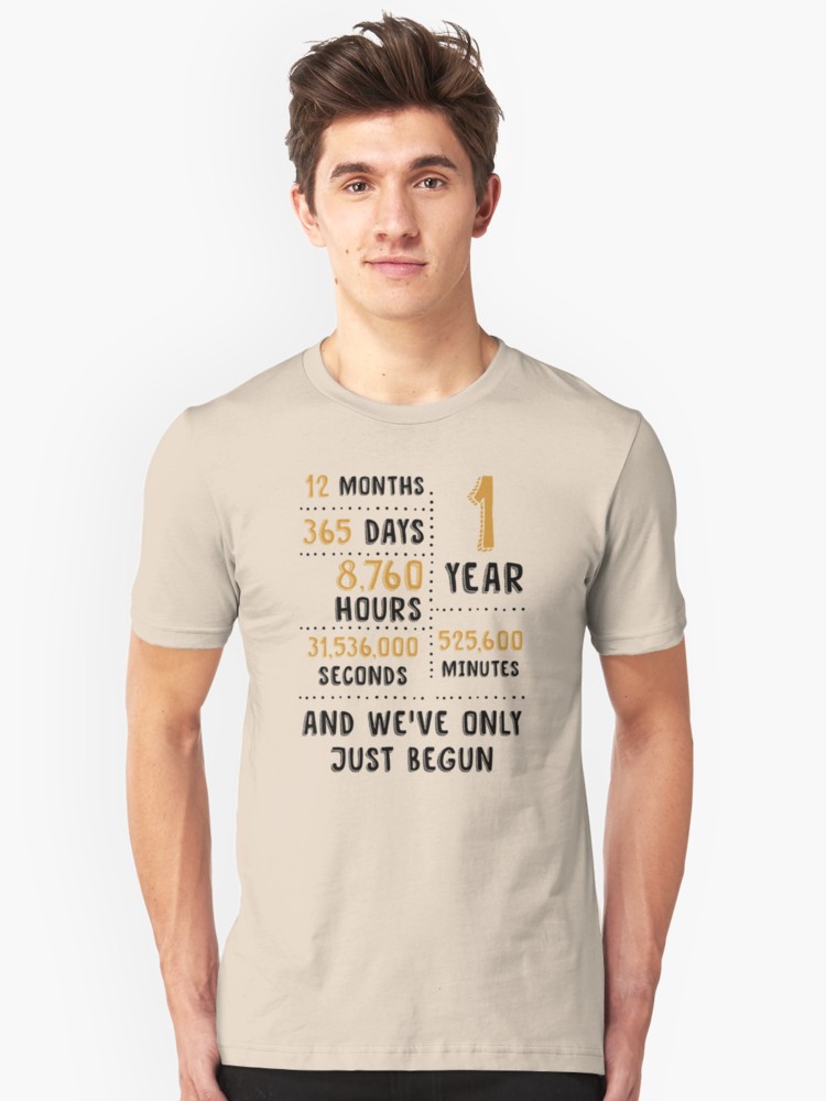 First Wedding Anniversary Couples T-Shirts Set