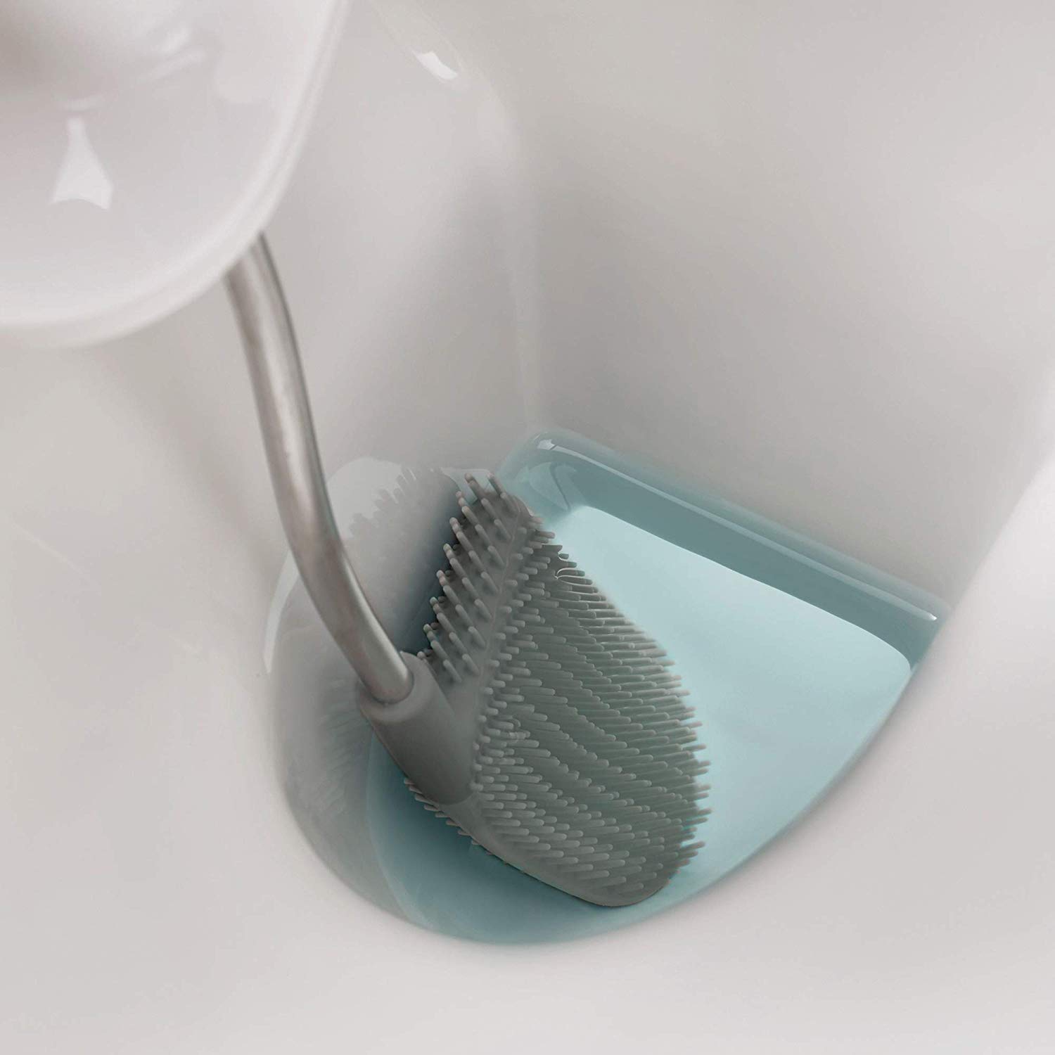Flex Toilet Brush with Holder and Storage Caddy