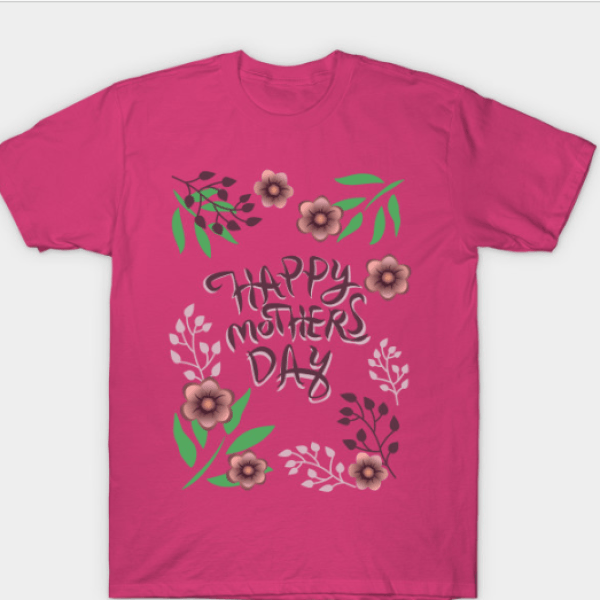  Floral Happy Mother's Day T-Shirt