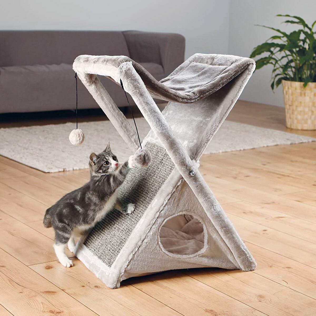 Fold and Store Cat Tower