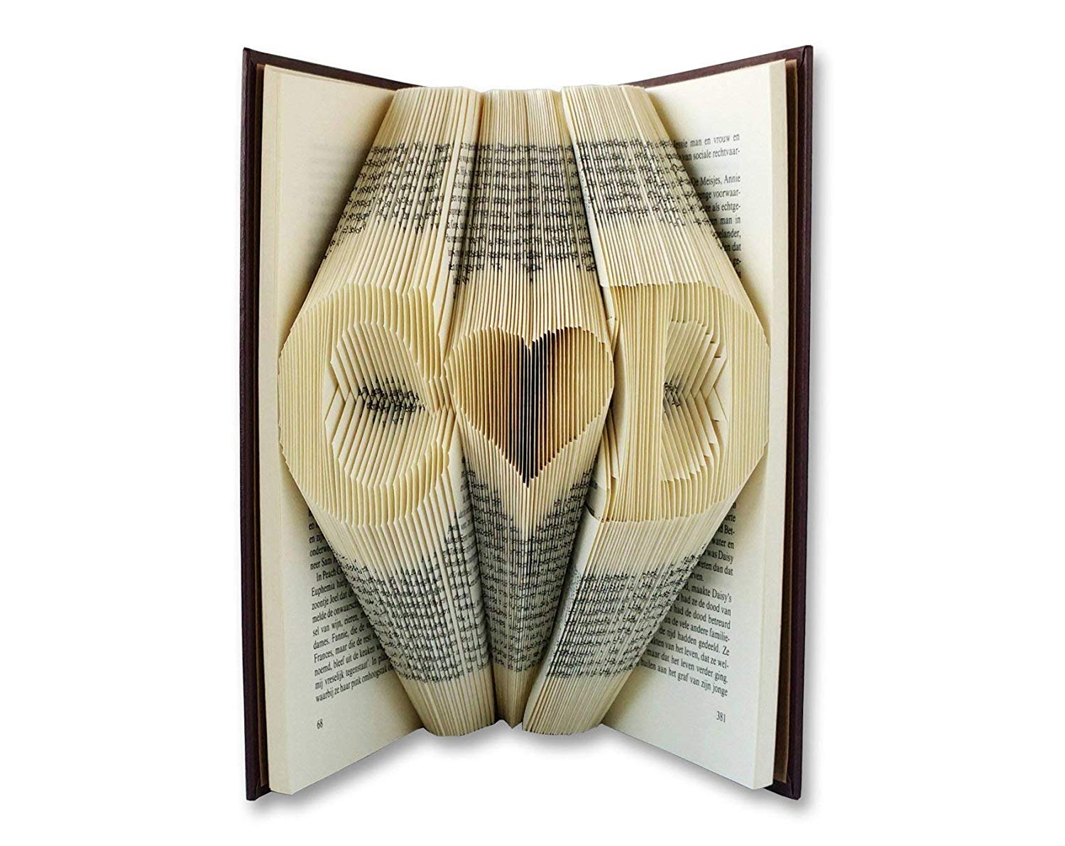 Folded Book Art Anniversary gift