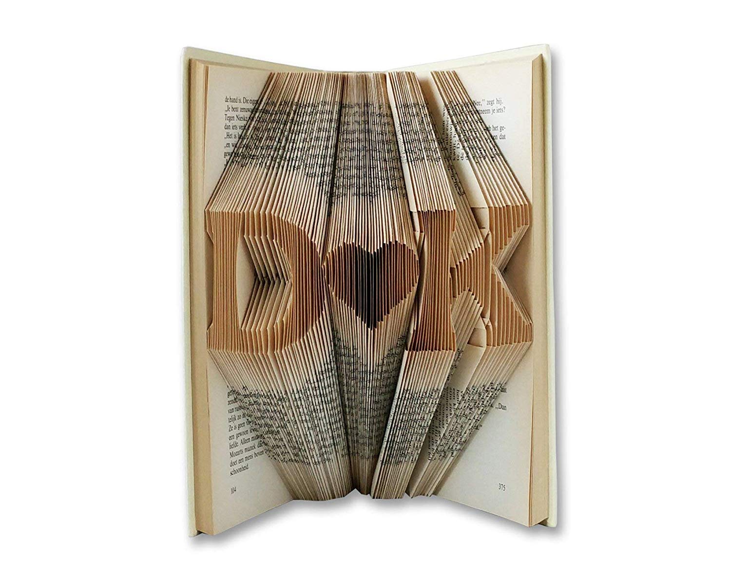 Folded Book Art Anniversary gift