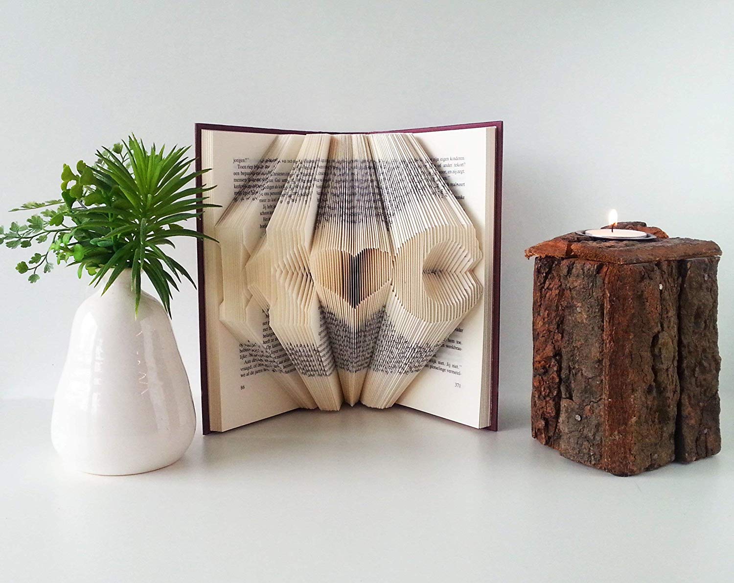 Folded Book Art Anniversary gift