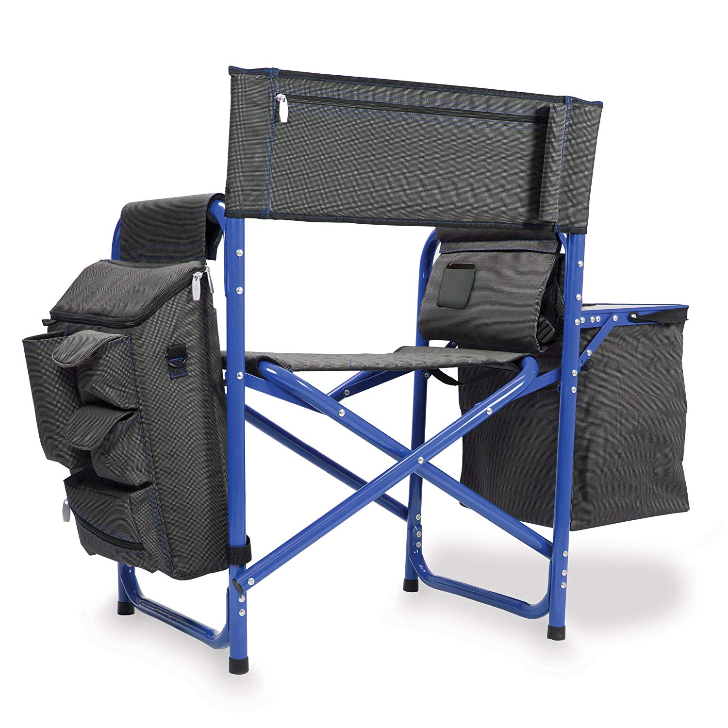 Folding Backpack Chair With Cooler And Side Table