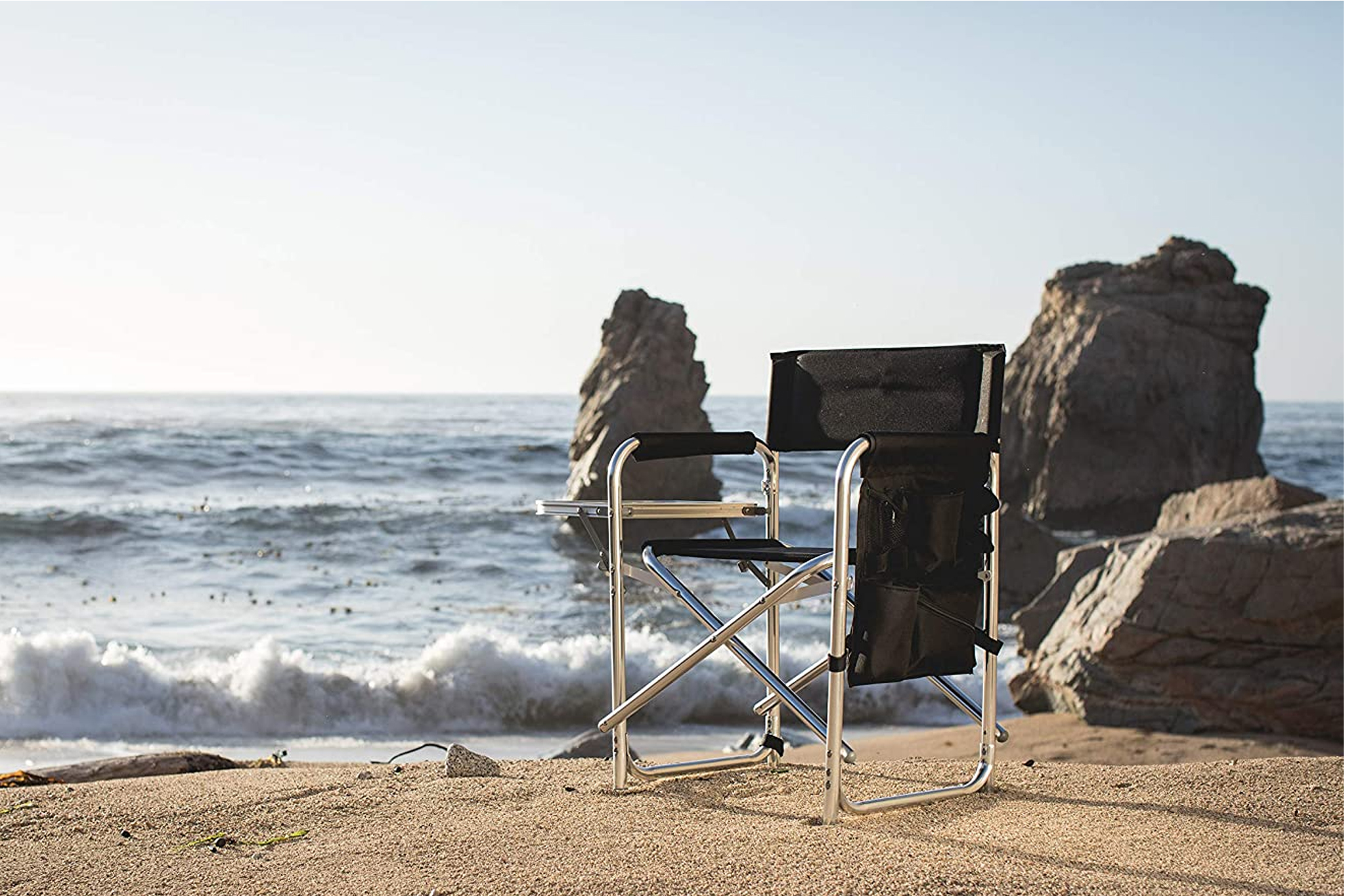 Folding Backpack Chair With Cooler And Side Table