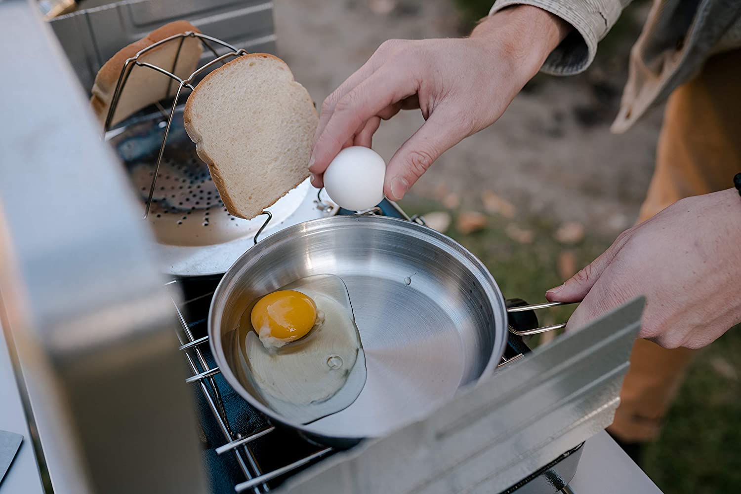 Folding Camp Stove Toaster