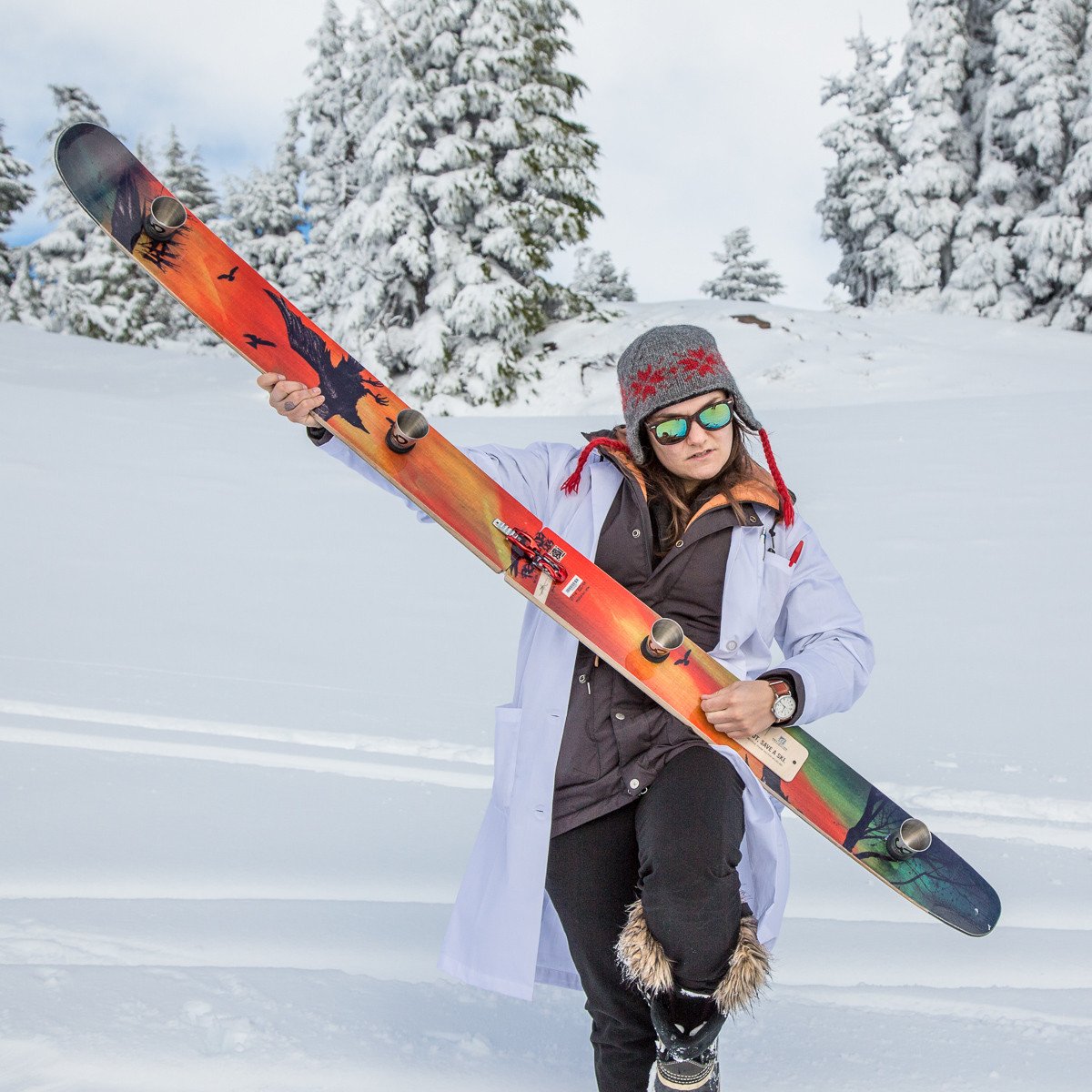 Folding Shot Ski