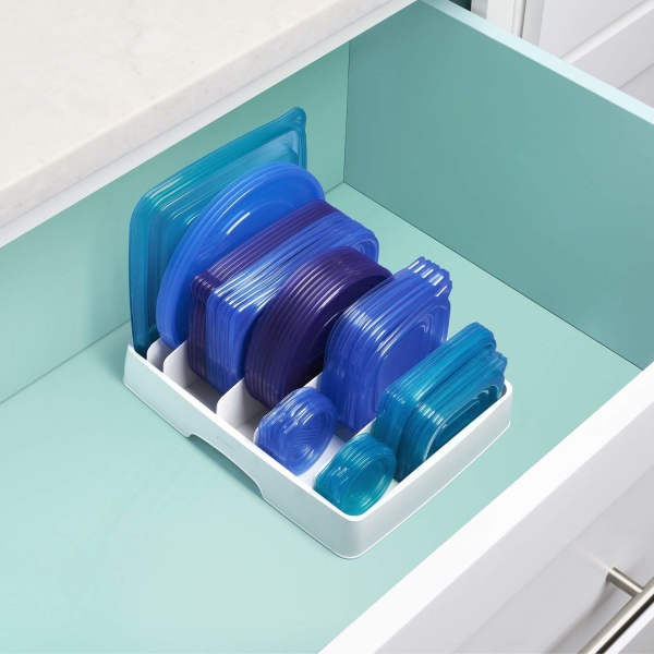 Food Container Lid Organizer