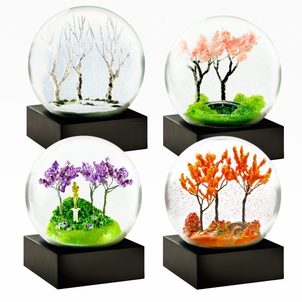 Four Seasons Mini Snow Globes