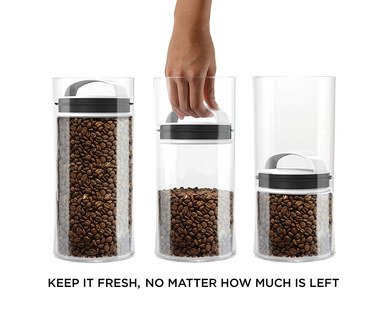 Fresh Saver Airless Coffee Canister