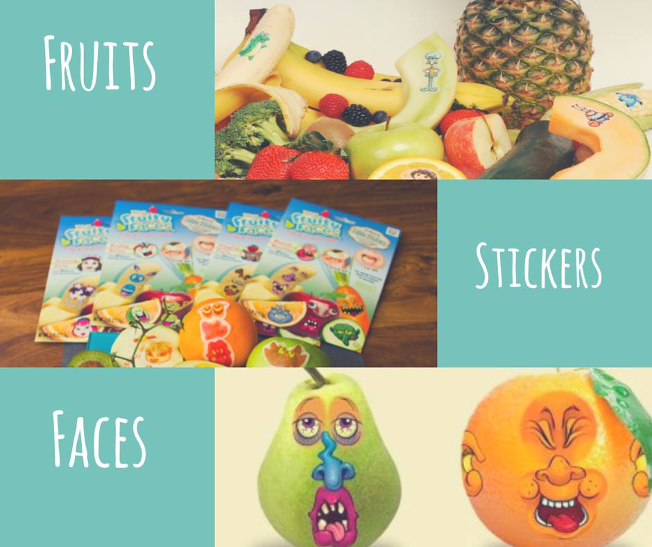 Fruity Faces Edible Stickers
