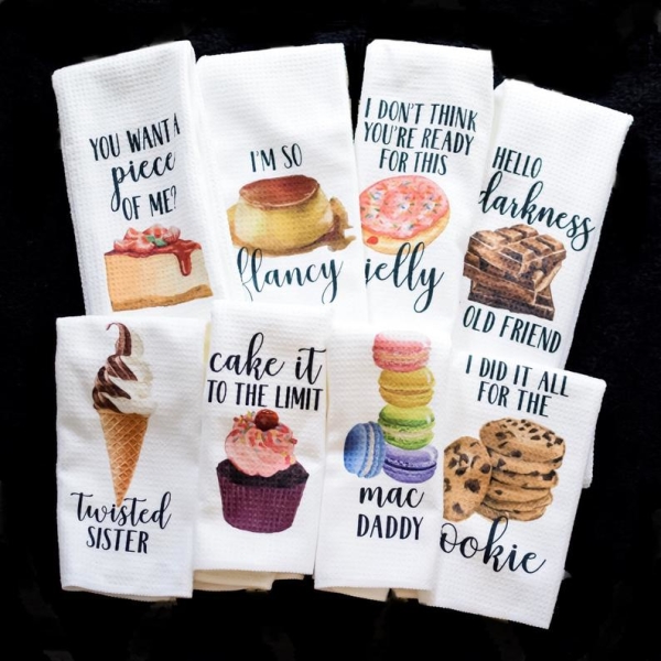 Funny Pastry Dish Towels Set