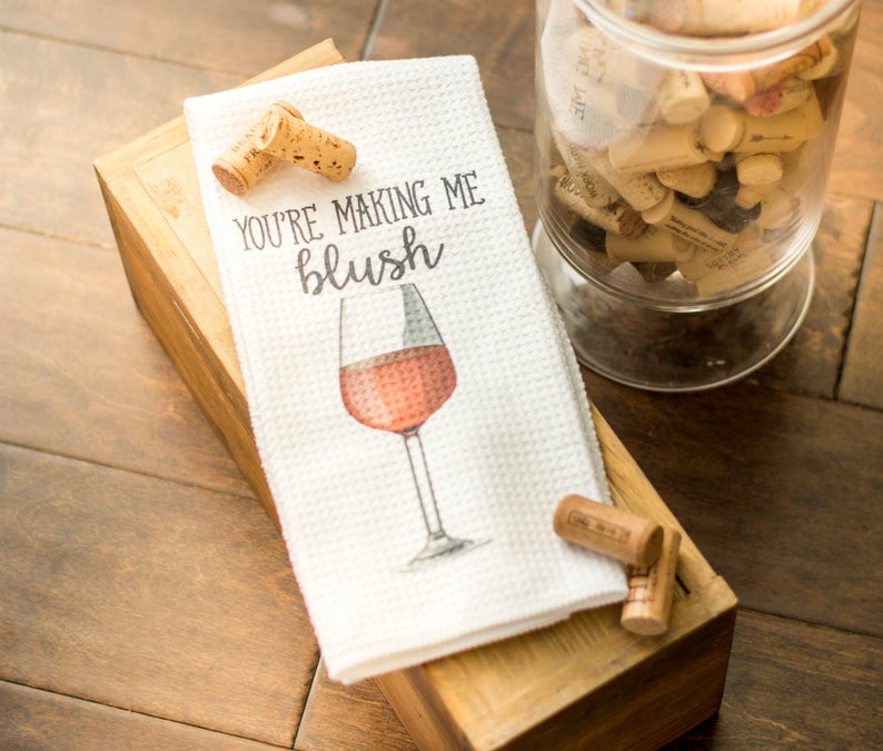  Funny Wine Dish Towels