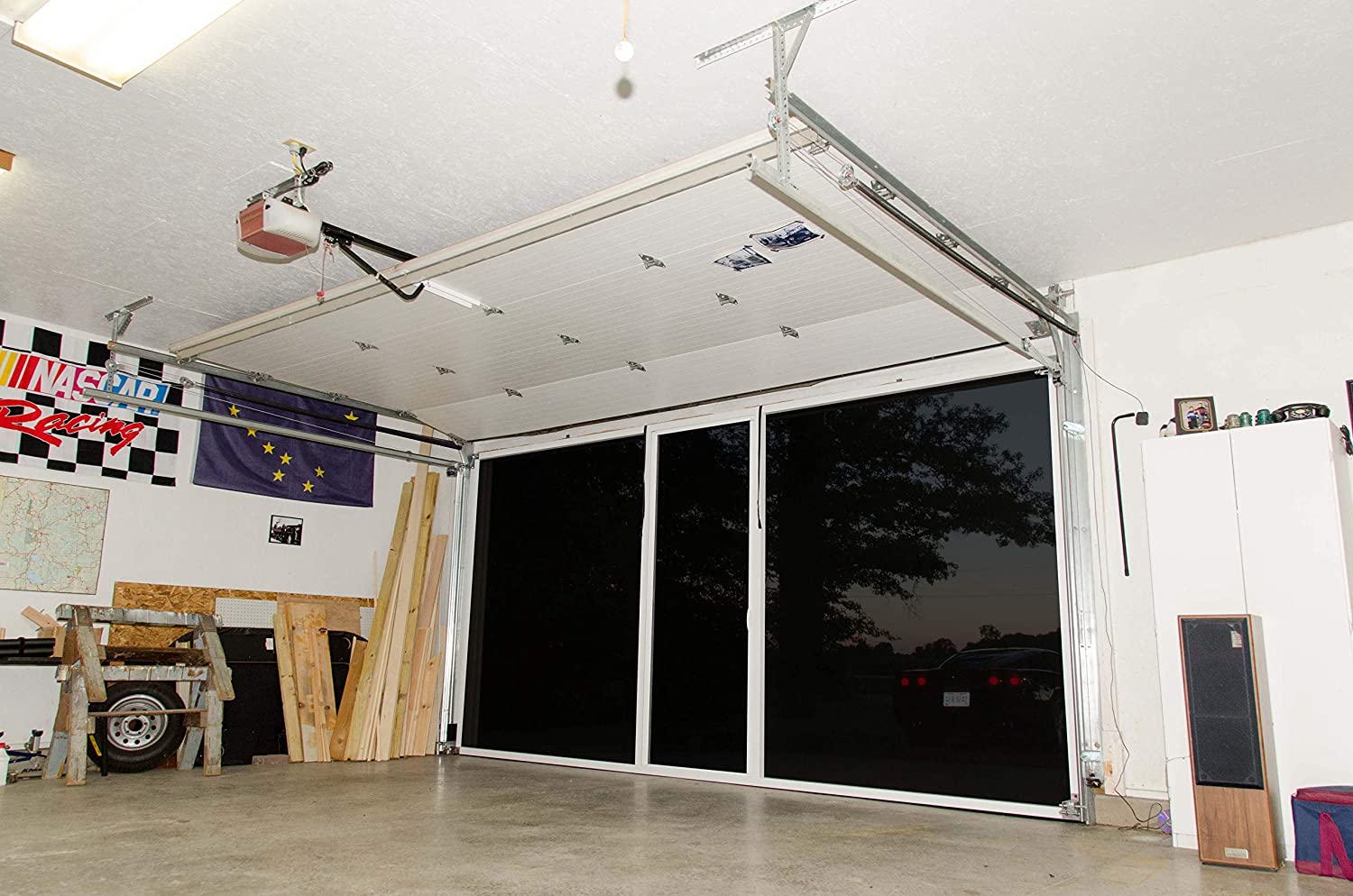 Garage Door Rolling Mosquito Screen