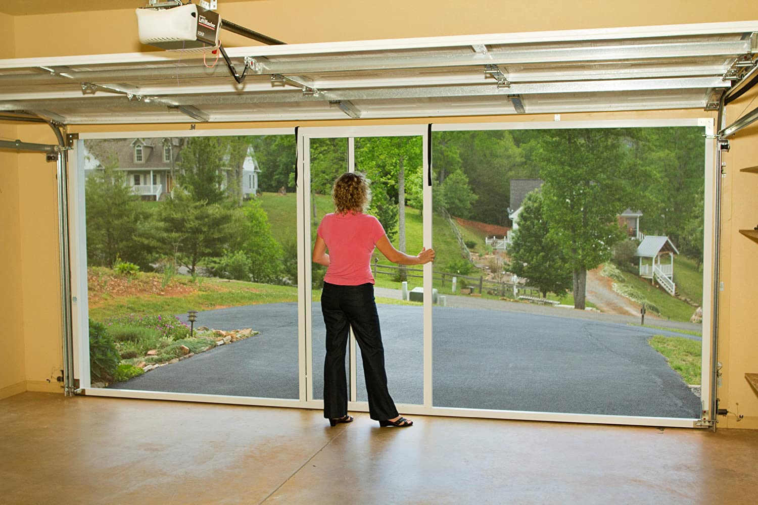 Garage Door Rolling Mosquito Screen