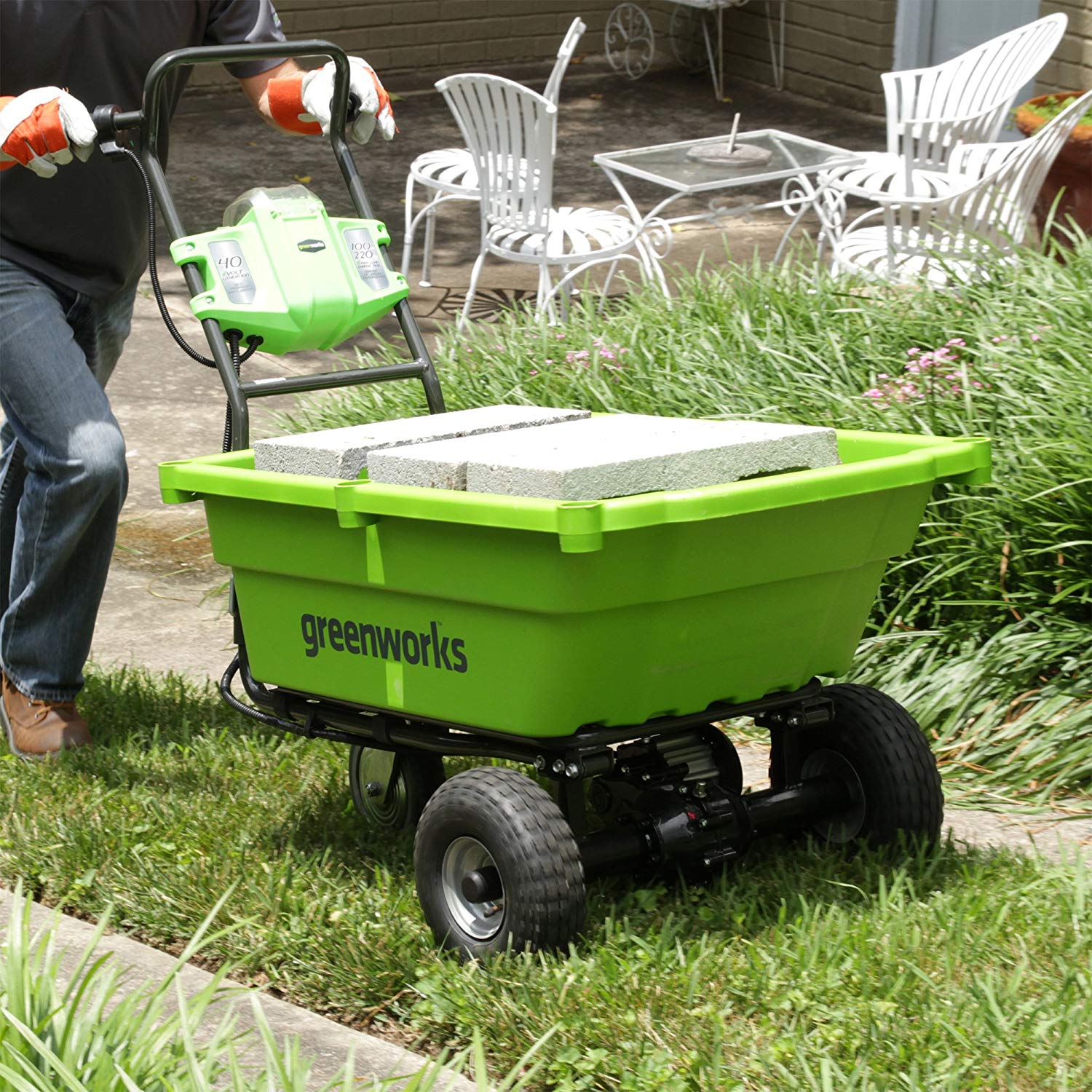 Garden Cart with 4Ah Battery and Charger