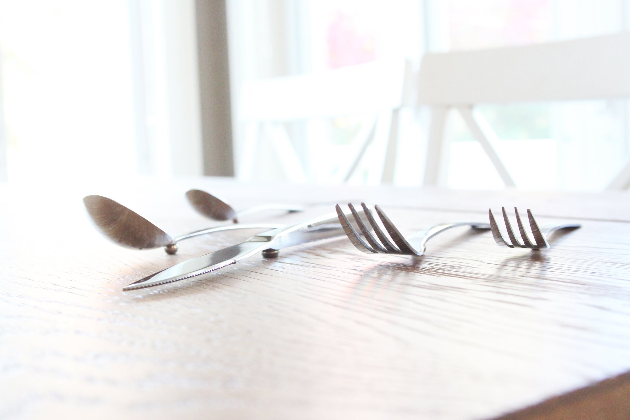 Germ Free Flatware That Never Touches the Table