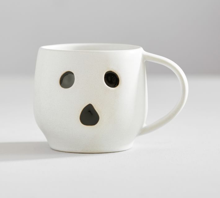 Ghost Shaped Stoneware Mug