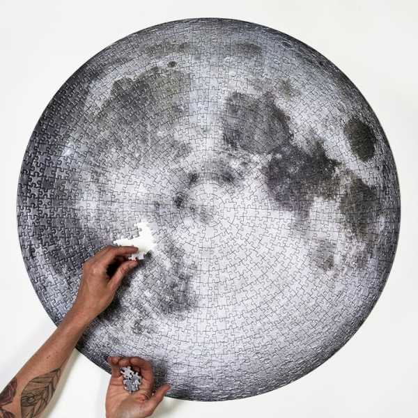 Giant Circular Moon Jigsaw Puzzle