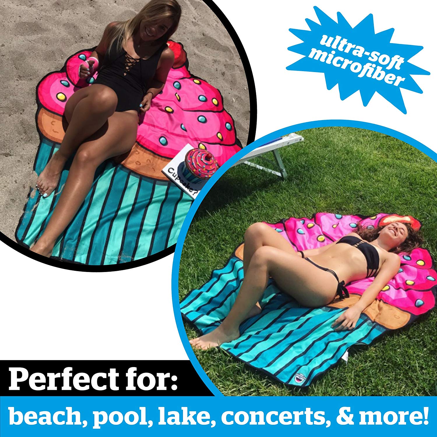 Giant Cupcake Beach Blanket