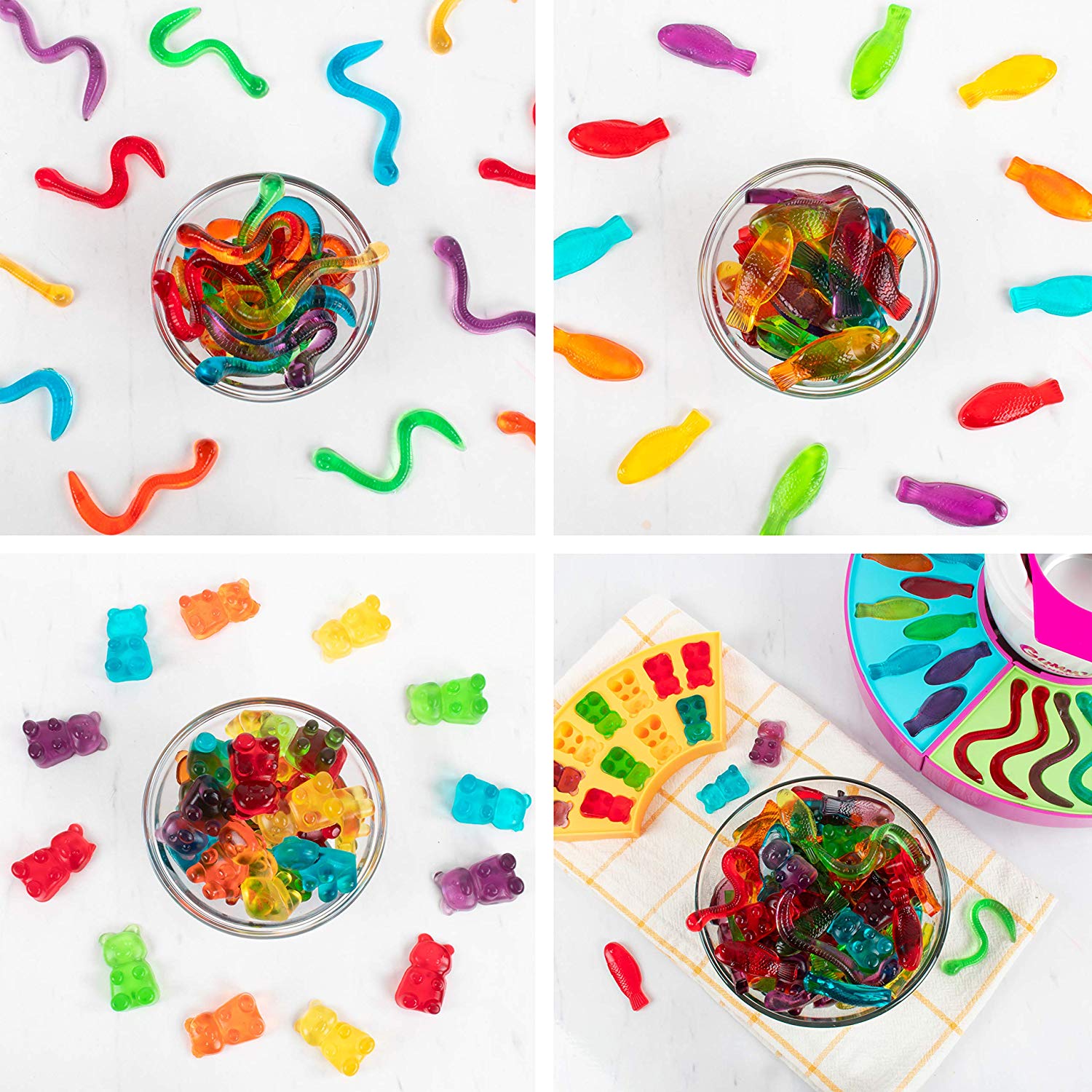 Giant Gummy Bear, Fish and Worm Maker