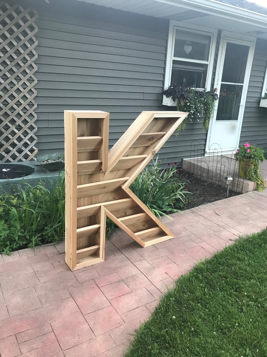 Giant Letter Shaped Planter