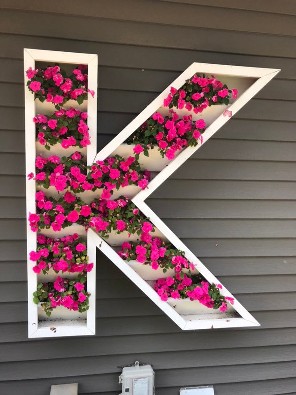 Giant Letter Shaped Planter