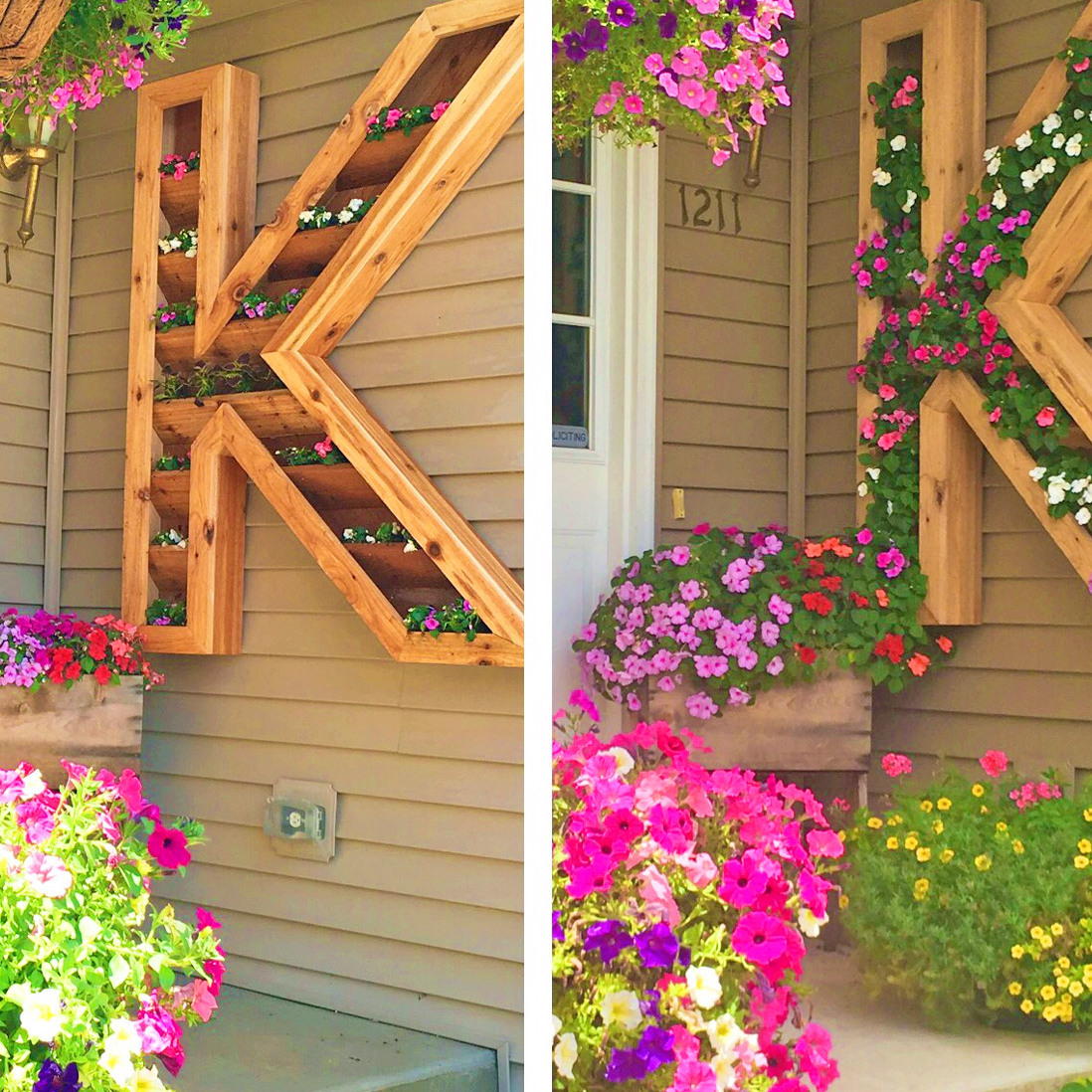 Giant Letter Shaped Planter