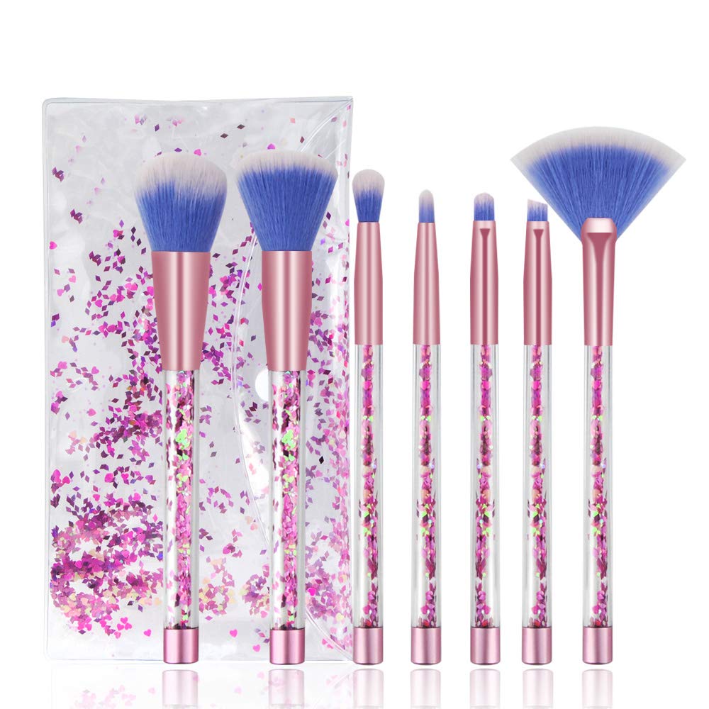 Glitter Quicksand Handle Makeup Brush Set