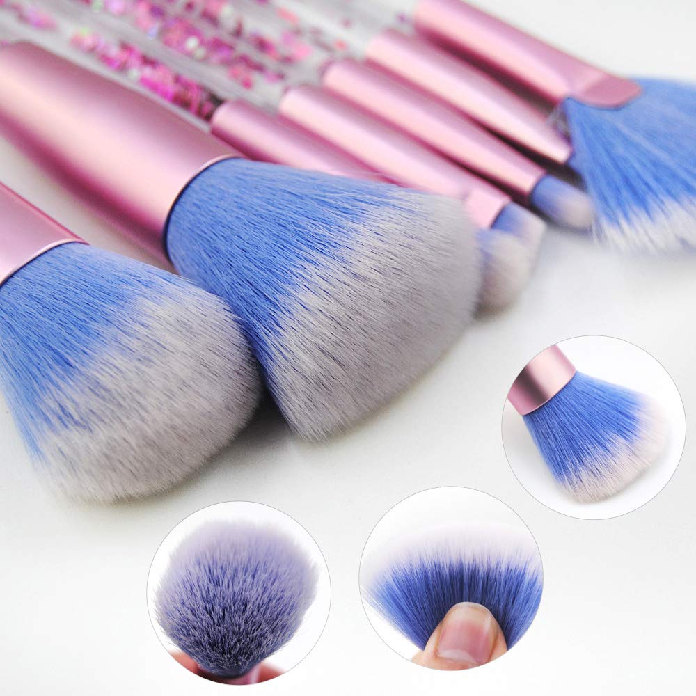 Glitter Quicksand Handle Makeup Brush Set