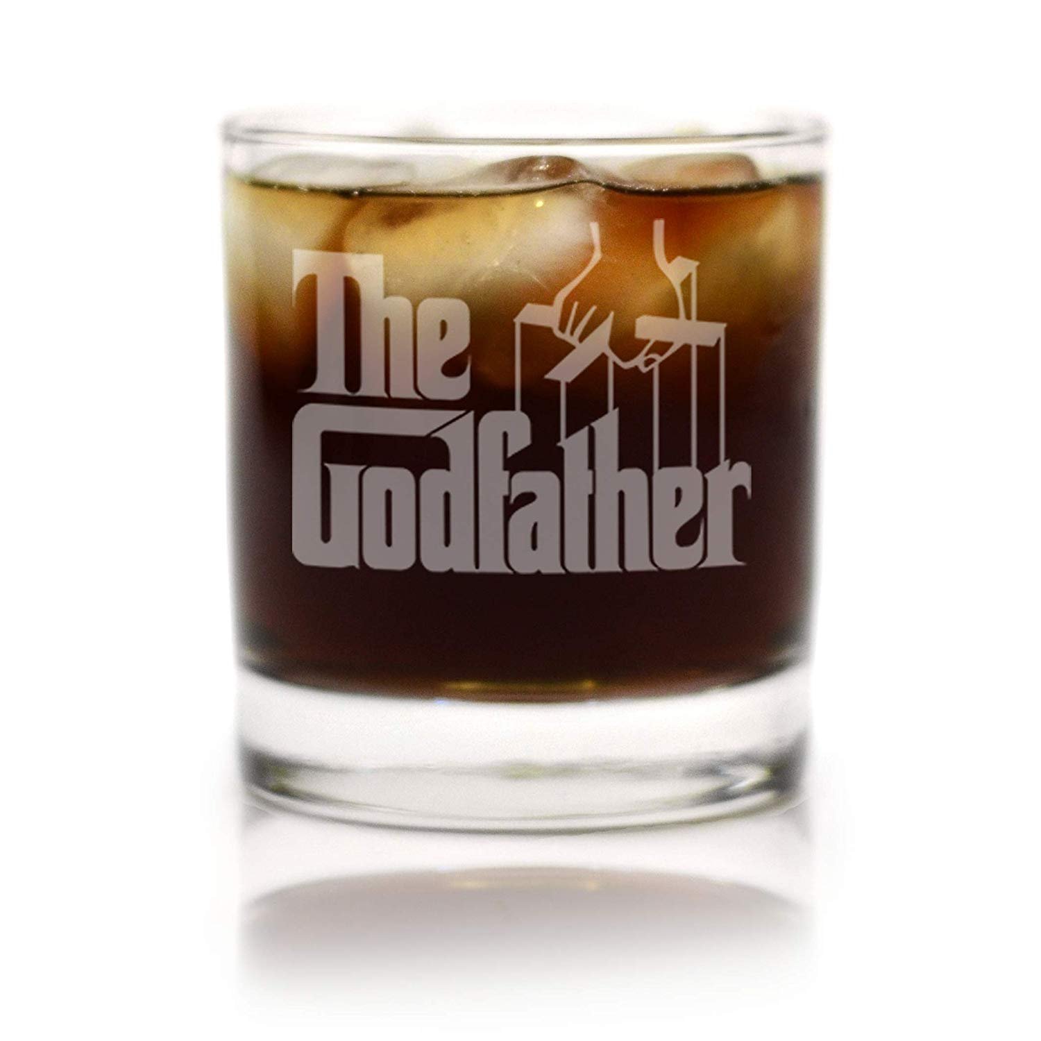 Godfather Movie Engraved Logo Whiskey Glass