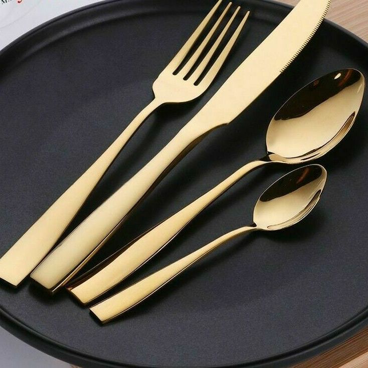 Gold Silverware Set