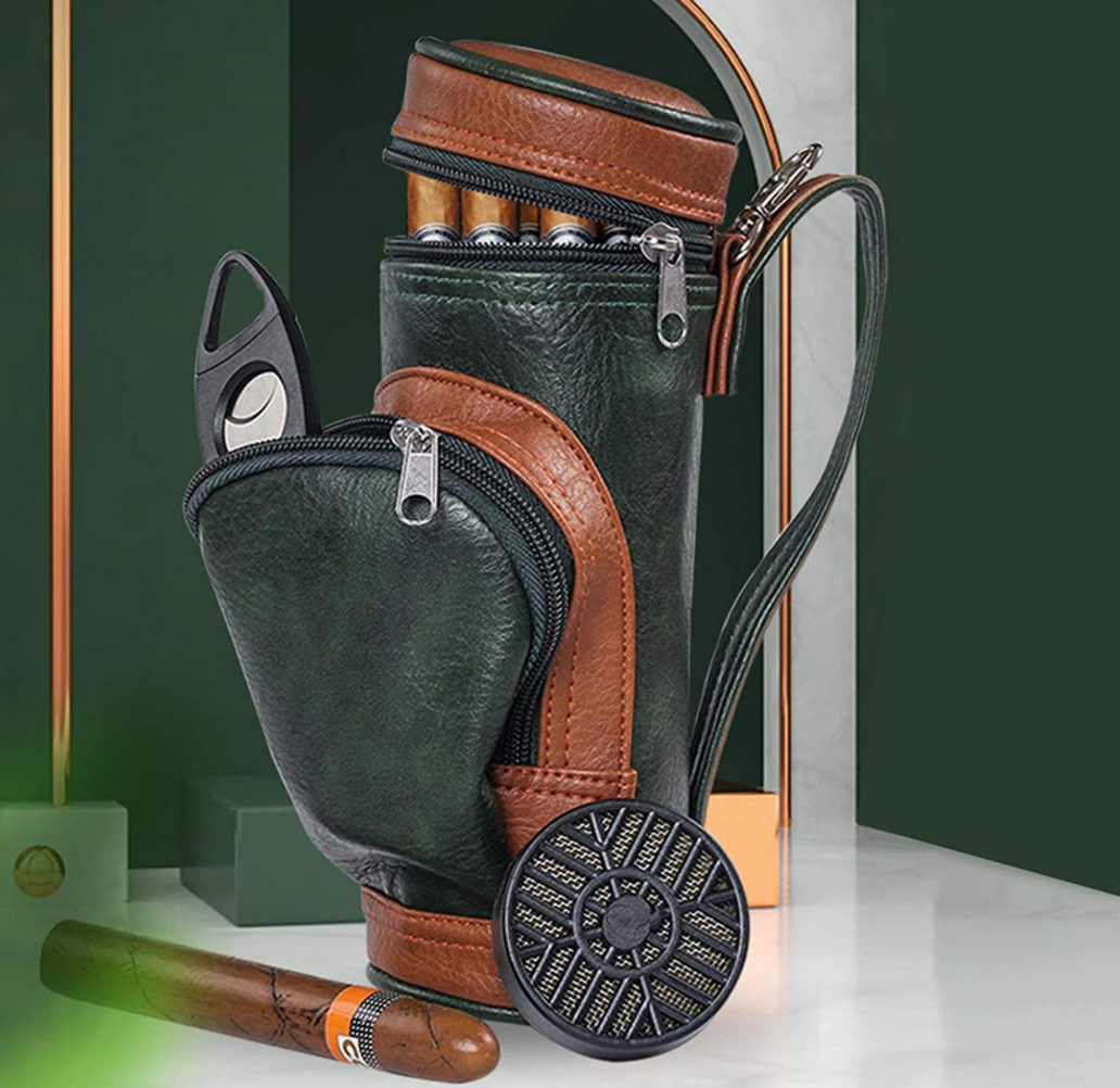 Golf Bag Cigar Case Holder