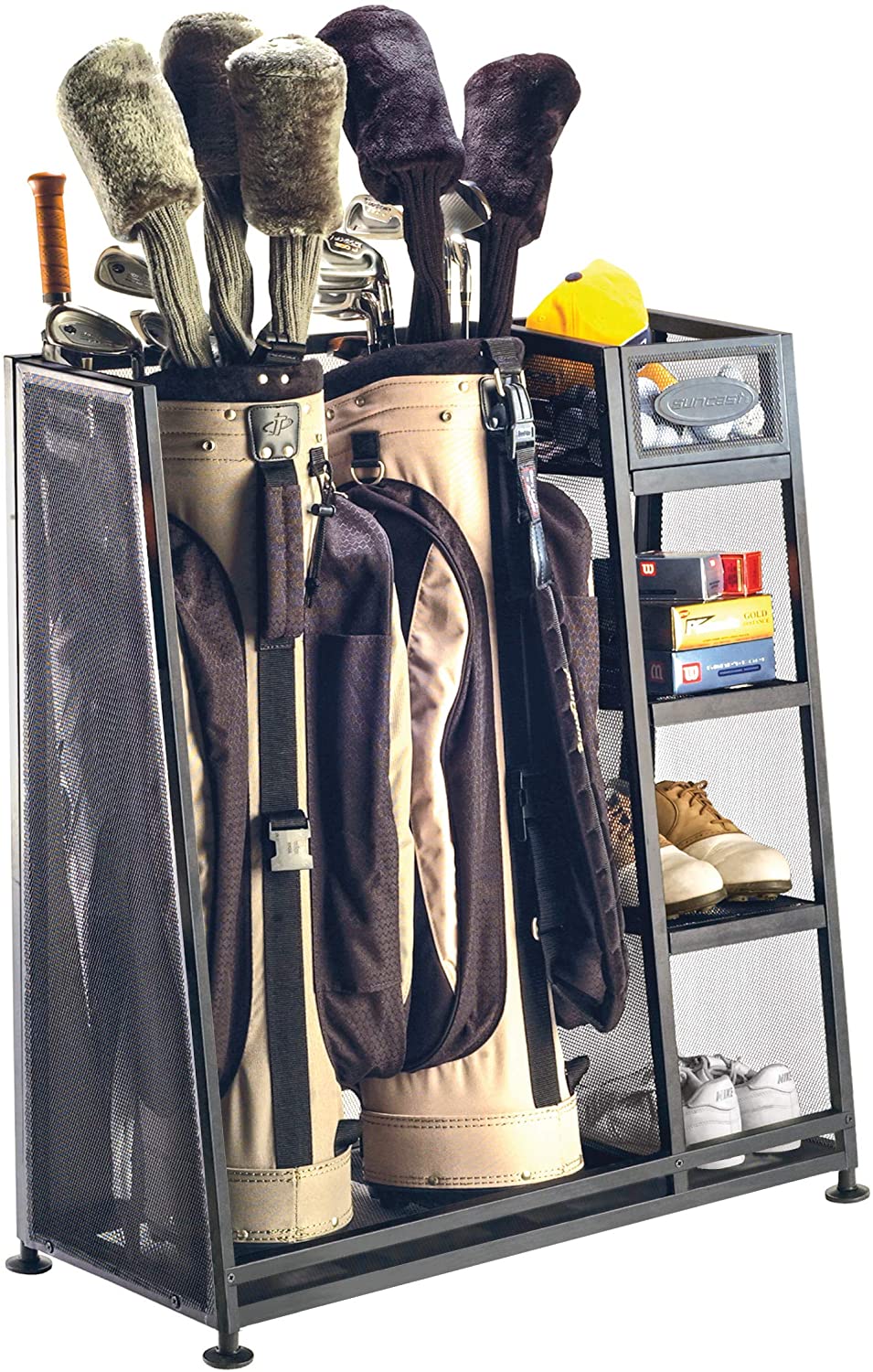 Golf Bag Garage Organizer Rack