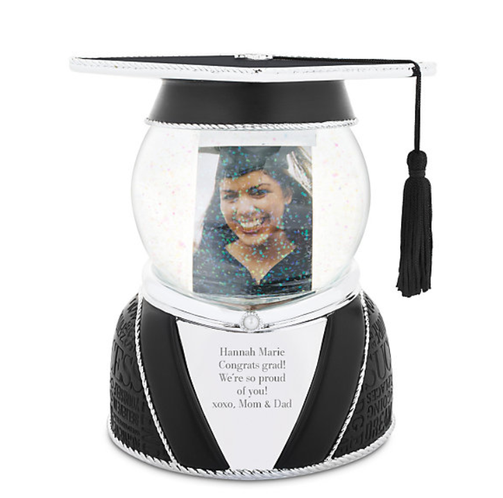  Graduation Cap Photo Snow Globe