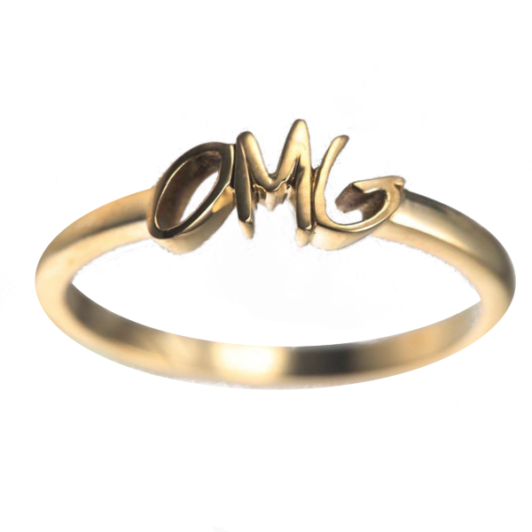 Graffiti Text Rings