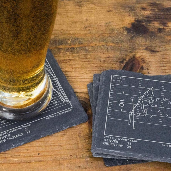 Greatest Football Plays Coasters