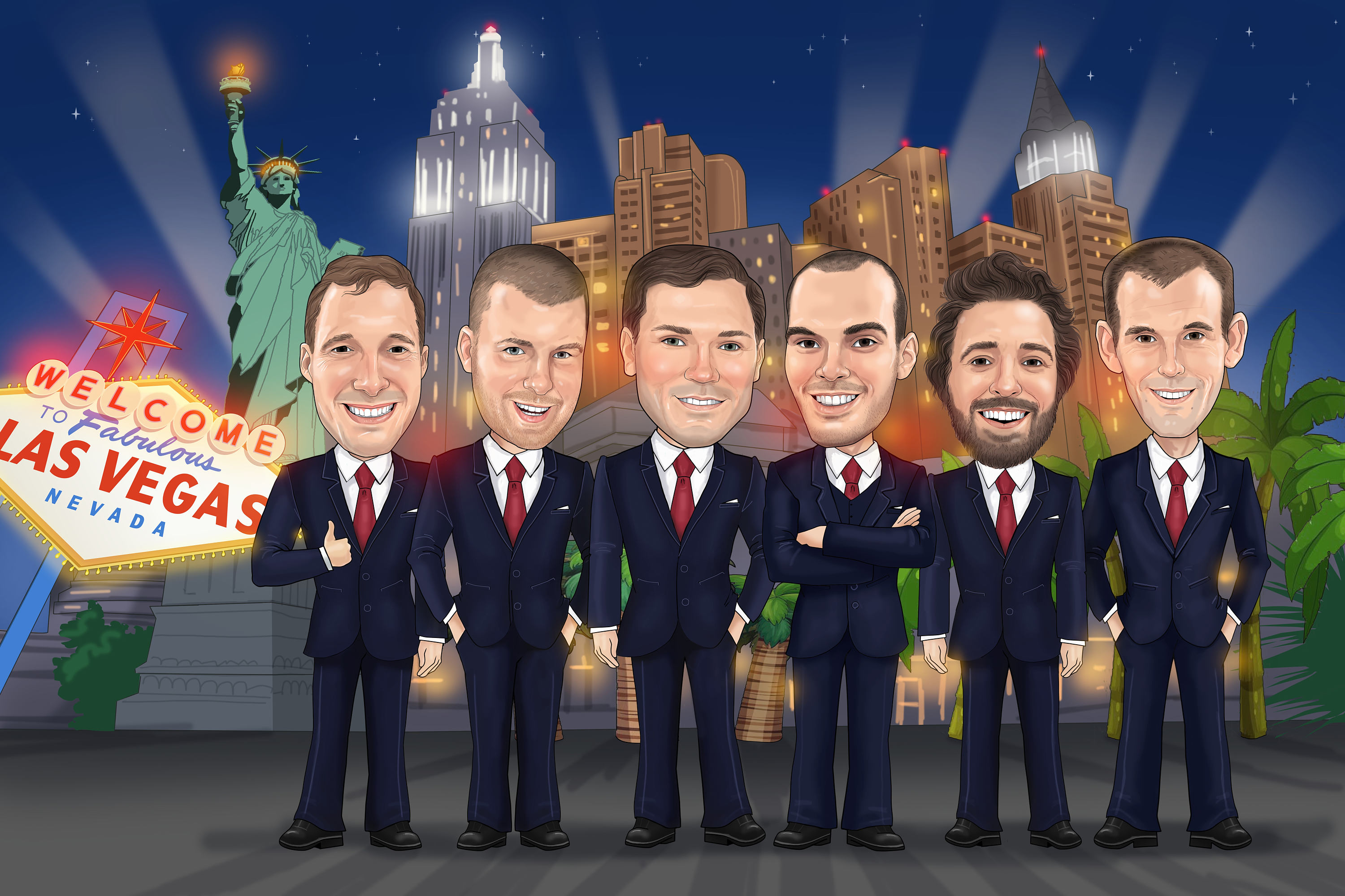 Groomsmen Caricature Gift