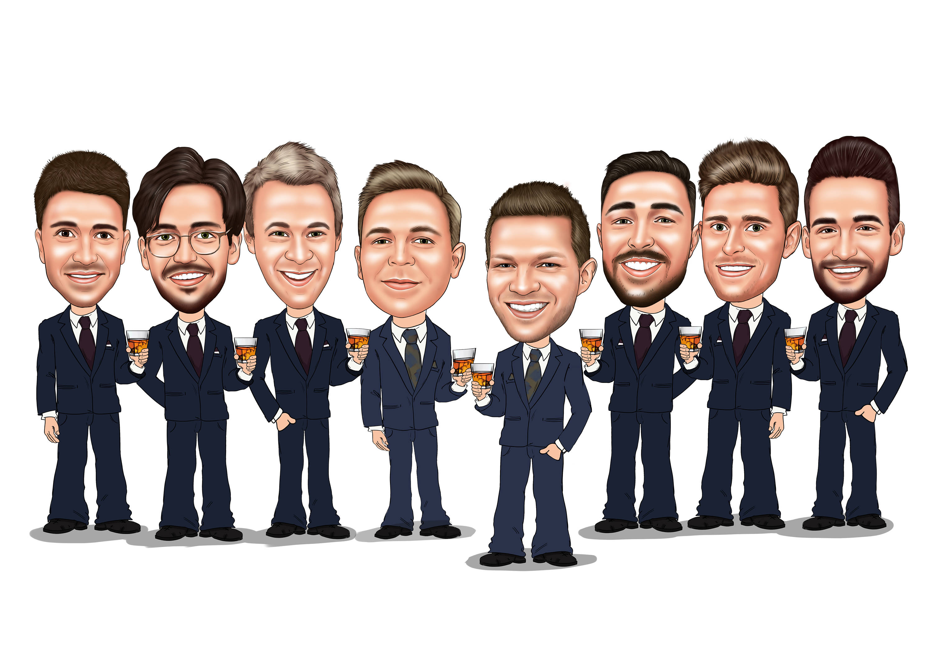 Groomsmen Caricature Gift