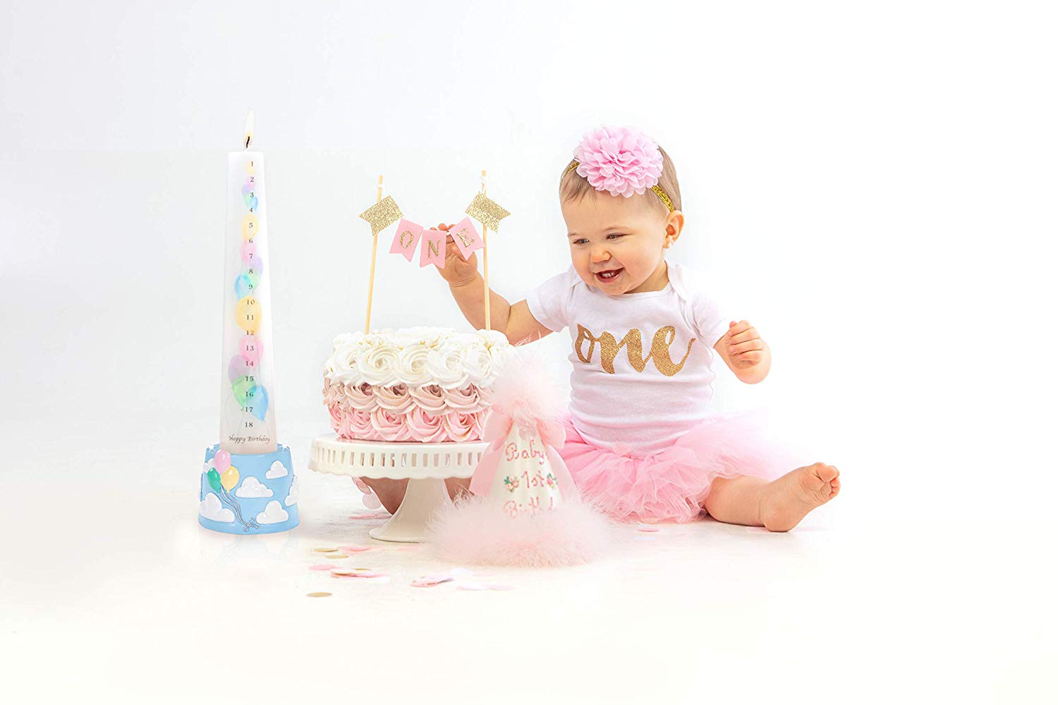 Grow & Glow Birthday Candle 1-18 Years with Keepsake Book | Giftopix