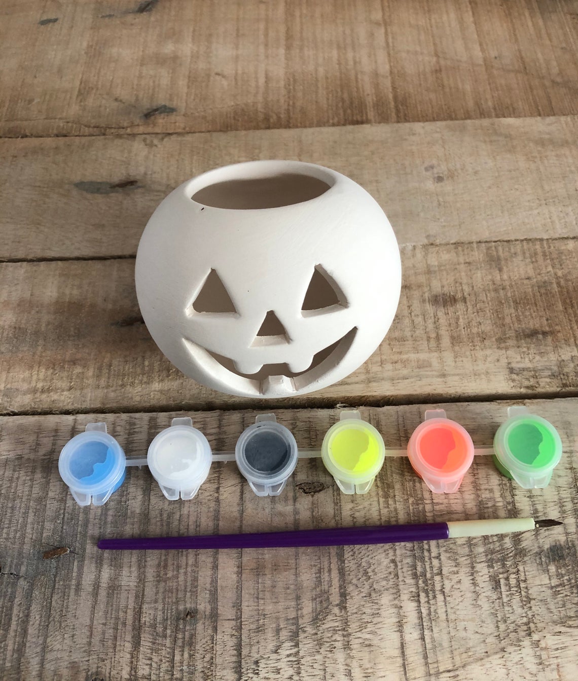 Halloween Bat Pumpkin Paint Your Own Ceramic Kit