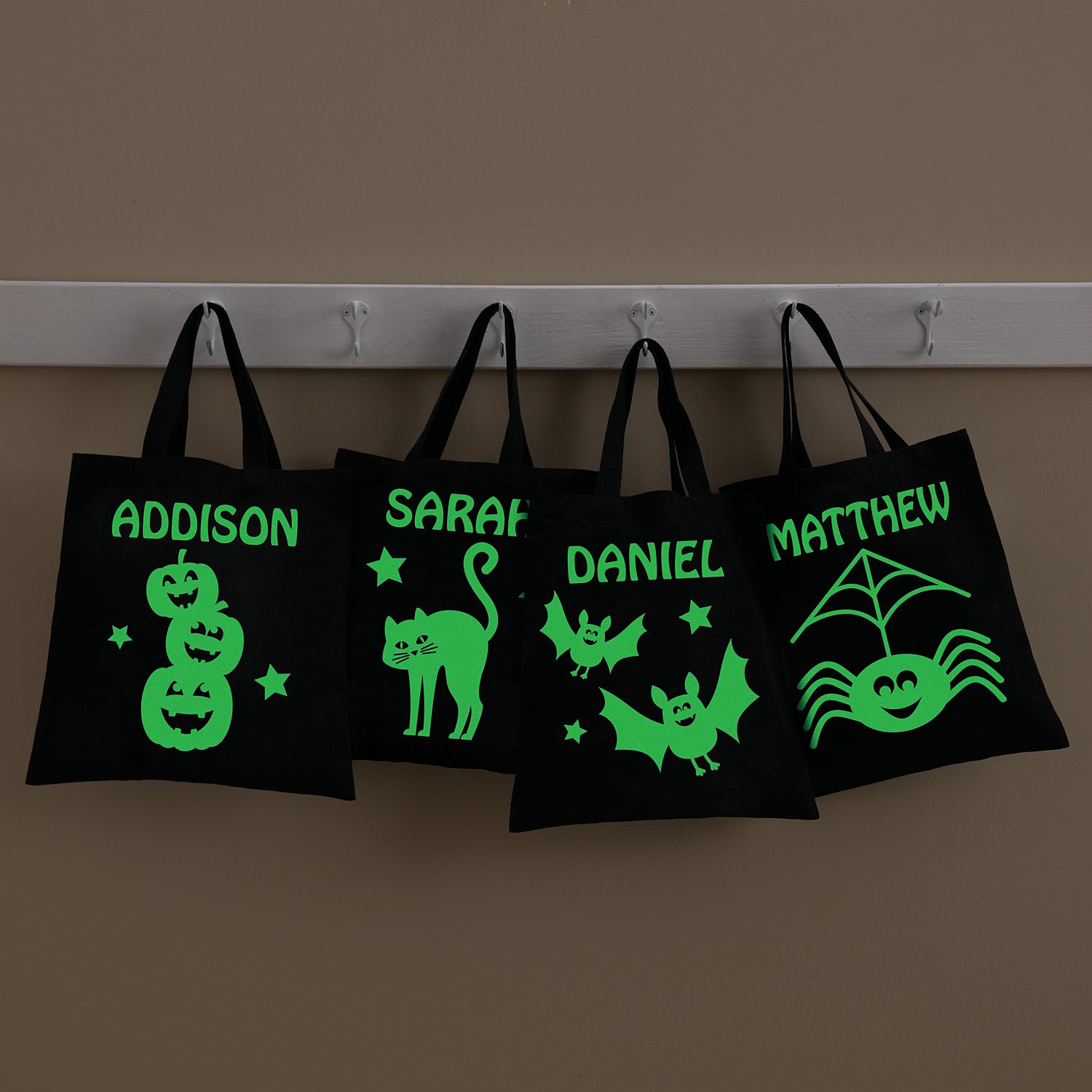 Halloween Glow In the Dark Personalized Treat Bags