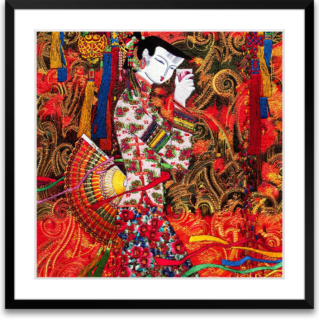 Hand Designed Chinese Silk Embroidery