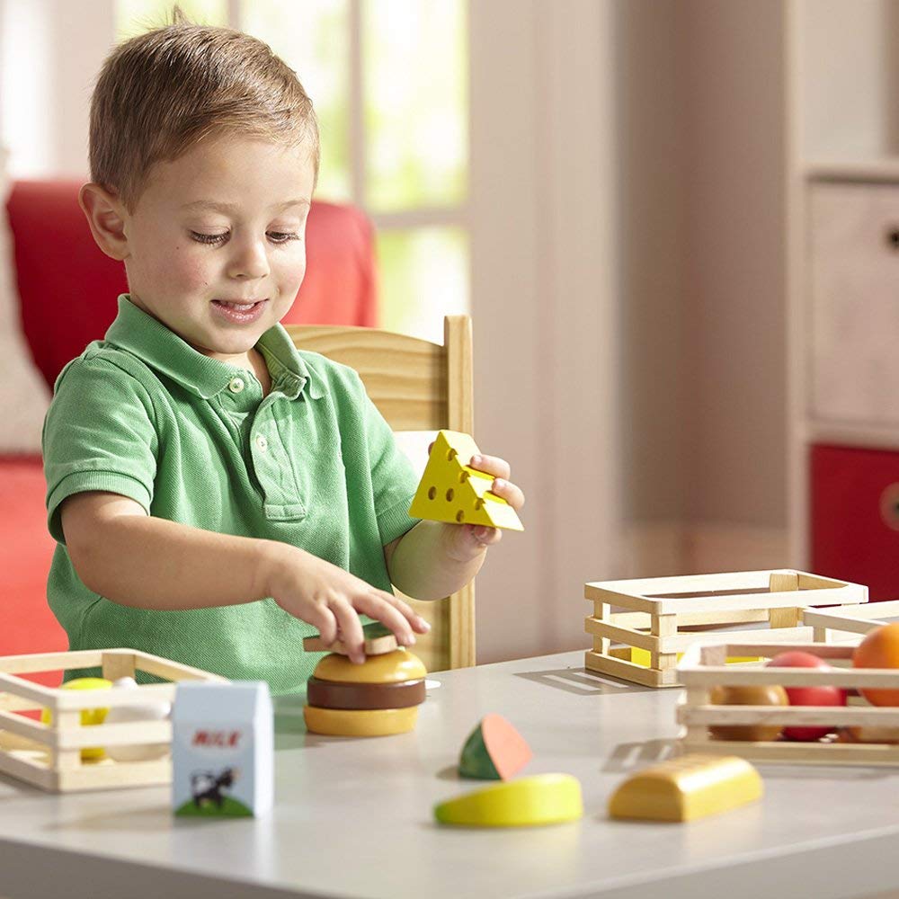 Hand-Painted Wooden Groceries